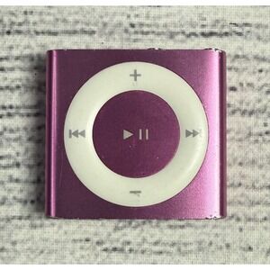 Apple iPod Shuffle 4th Generation A1373 2GB USB MP3 Pink Untested For Parts